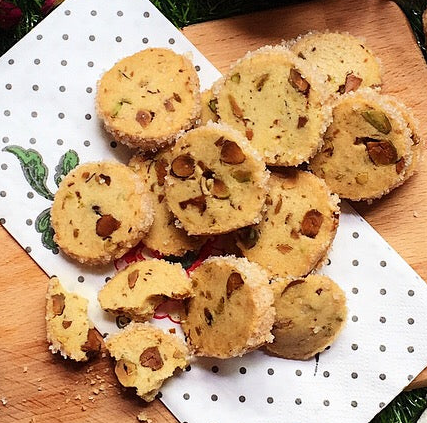 French Butter Pistachio Sablés