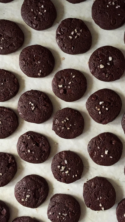 Dark Chocolate Sea Salt Sablés