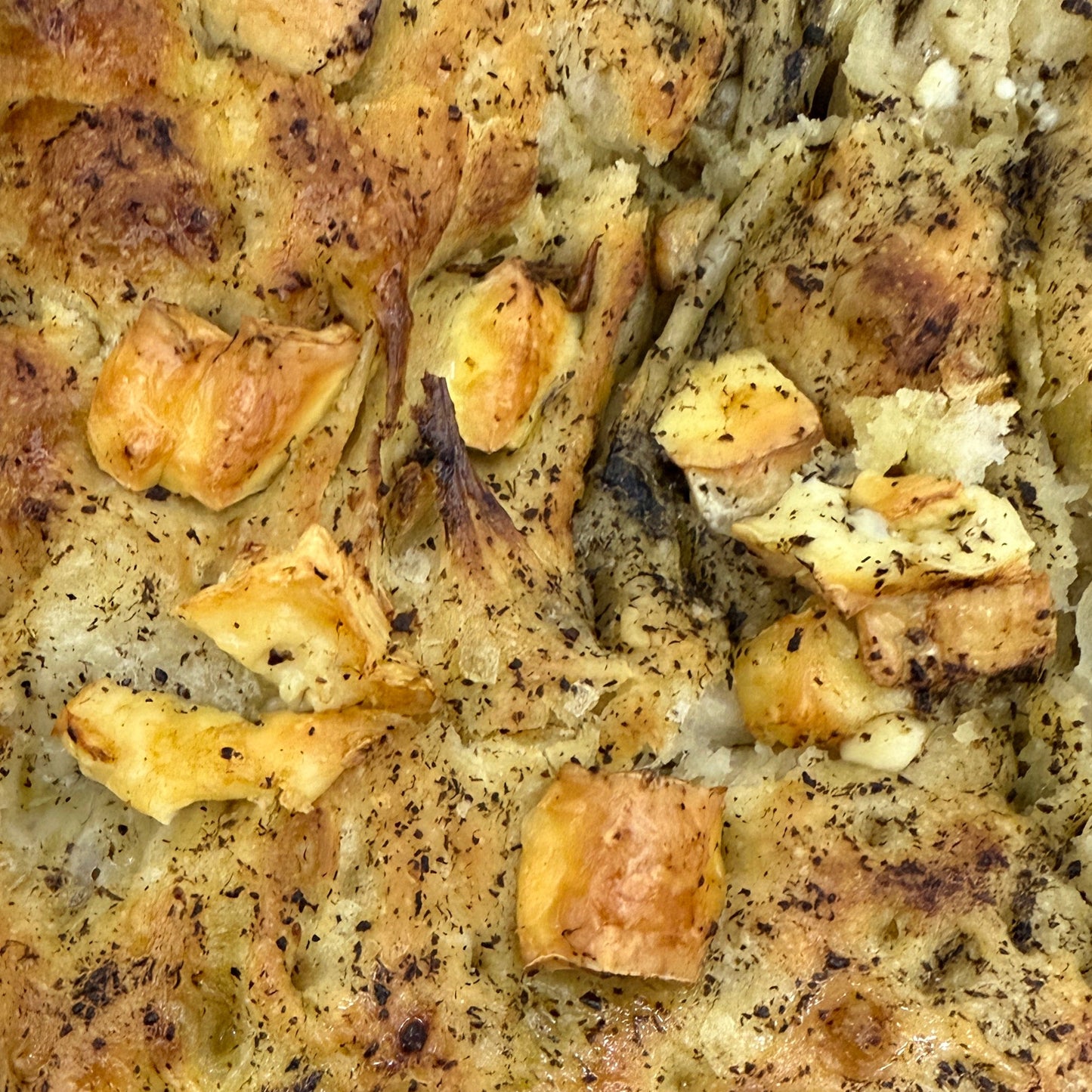 Truffle Garlic Brie Sourdough Focaccia