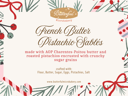 French Butter Pistachio Sablés