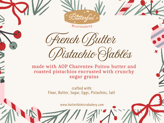 French Butter Pistachio Sablés