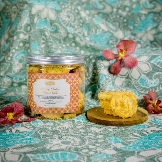 Savoury Cheddar Chives Sablés