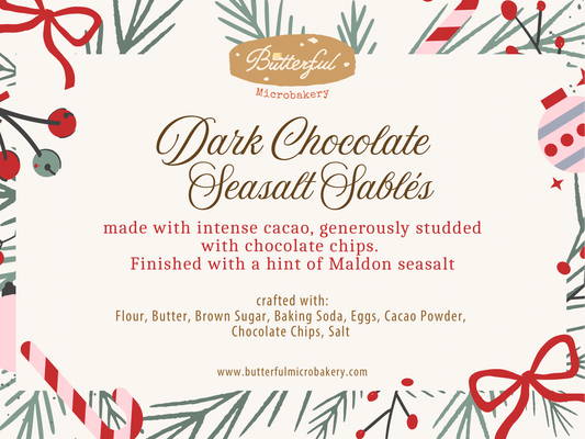 Dark Chocolate Sea Salt Sablés